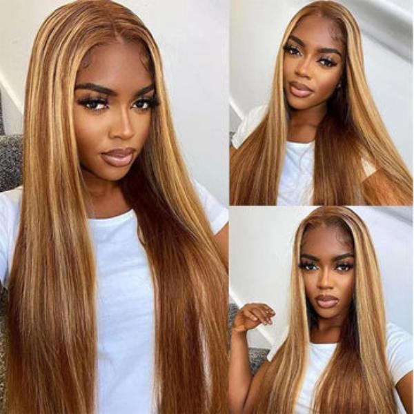 Lace Frontal Wigs Body Wave 13×4 Glueless Wig 4/27 Colored Human Hair Wig