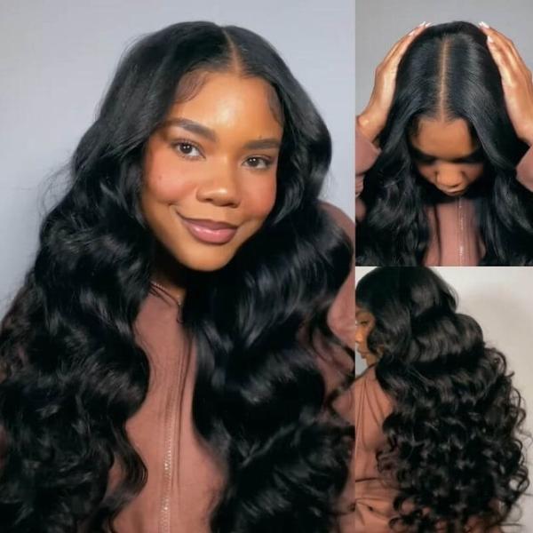 IUPin Body Wave V Part Human Hair Wigs Scalp Protective And Glueless Wigs 150% Density