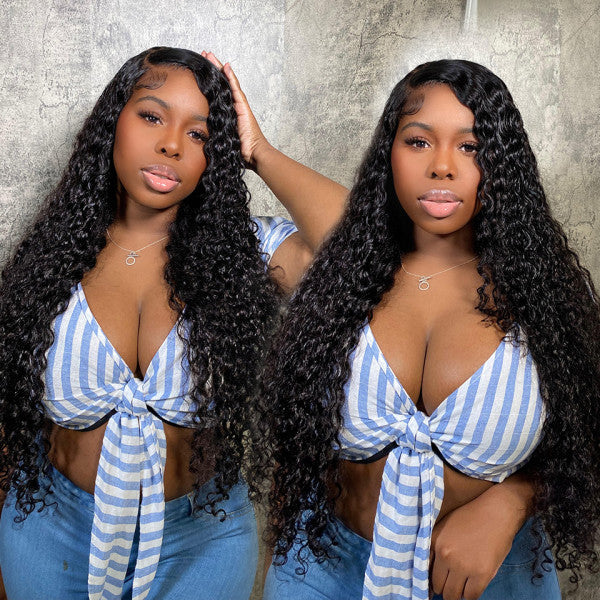 Deep Wave Wig 5x5 Lace Closure Wig 13x4 Real Human Hair Glueless Wigs