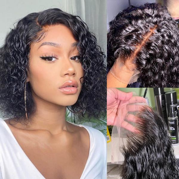 Bob Hair Wigs Straight 13*4 Lace Front Wigs 100% Human Virgin Hair Wigs