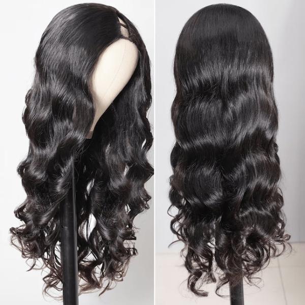 IUPin Body Wave V Part Human Hair Wigs Scalp Protective And Glueless Wigs 150% Density