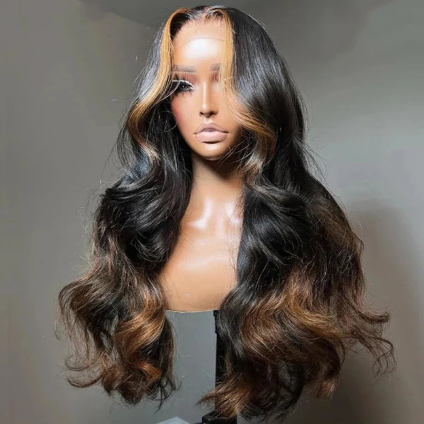 Body Wave 13x4 Lace Front Highlight Human Hair Wigs 360 Lace