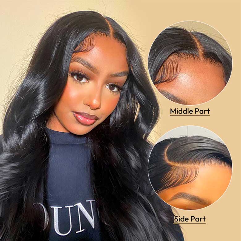 Body Wave Wigs 13x4 Invisible HD Lace Frontal Human Hair Wigs