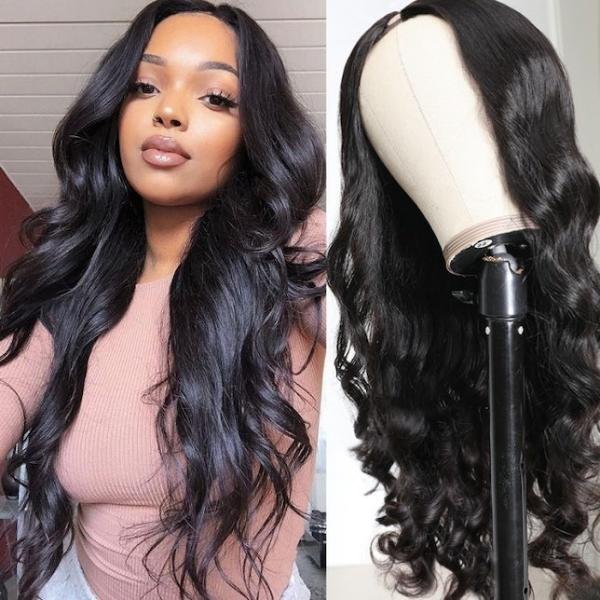 IUPin Body Wave V Part Human Hair Wigs Scalp Protective And Glueless Wigs 150% Density