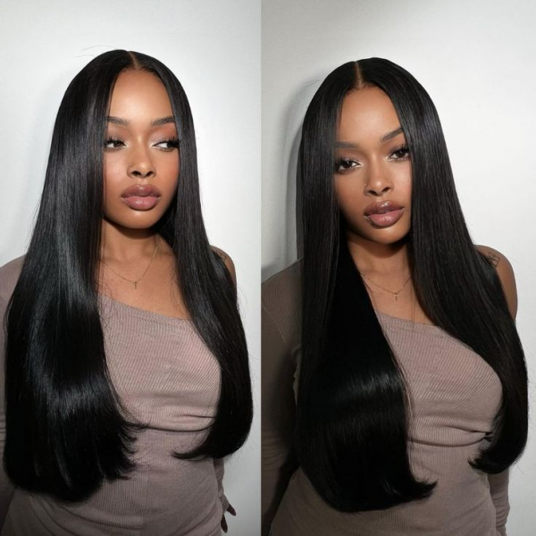 Straight U Part Wig Human Hair V Part Wigs