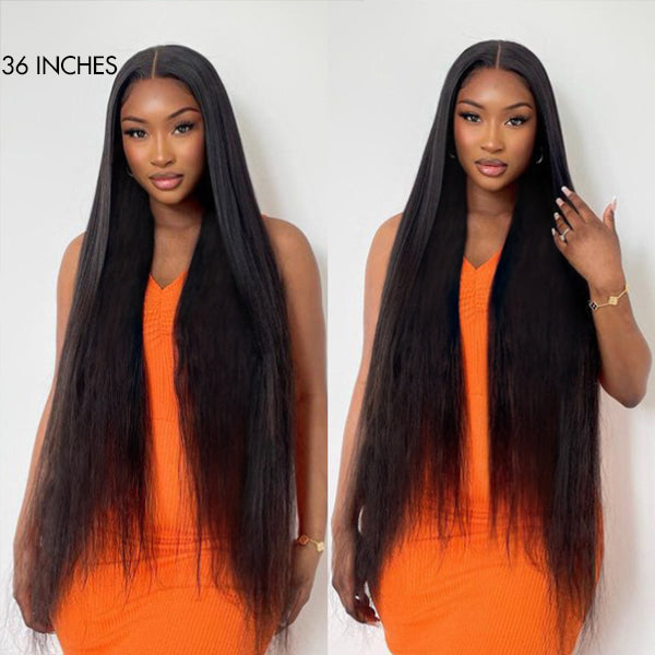 Royal Luxury Super Long Silky Straight 5x5 Closure Undetectable HD Lace Wig 100% Human Hair