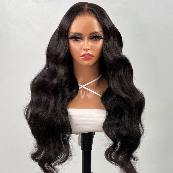 7x5 Glueless Lace Body Wave Wig With Pre Plucked Hairline 100% Human Hair