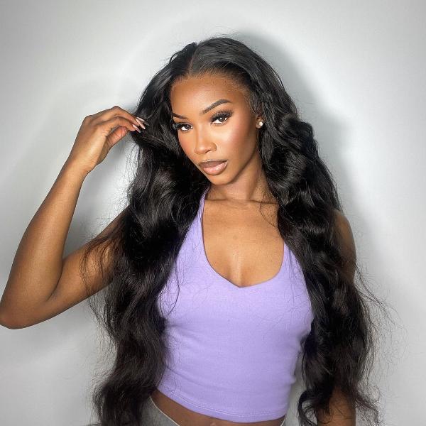 13x4 5x5 Real Glueless HD Lace Body Wave Lace Front Human Hair Wig